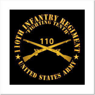 110th Infantry Regiment - Fighting Tenth - Br  X 300 Posters and Art